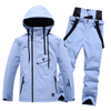 Tray de esquí de ski impermeable para hombres y mujeres de alta calidad chaqueta de snowboard a prueba de snowboard de dos piezas de dos piezas.