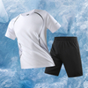 Nuevos trajes deportivos para hombres de tendencia con trajes deportivos de dos piezas de bolsillo
