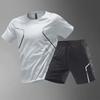 Nuevos trajes deportivos para hombres de tendencia con trajes deportivos de dos piezas de bolsillo