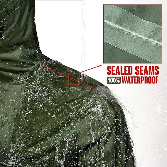 Chaqueta clásica para hombres impermeables para hombres ligeros transpirables y plegables para la caza de pescado Camping Camping