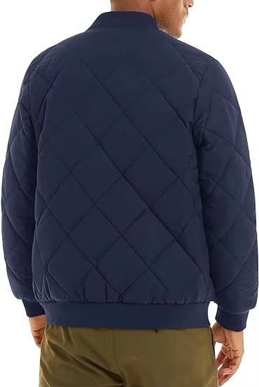 Chaqueta bomber masculina de invierno otoño acolchado chaqueta acolchada abrigo piloto acolchado