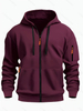 Sudadera con sudadera con cremallera para hombres