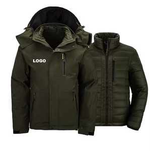 Hombre 3 en 1 chaqueta - Army Green