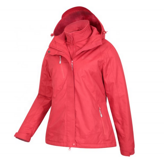 Masculino y mujer 3 en 1 chaqueta impermeable - gris oscuro