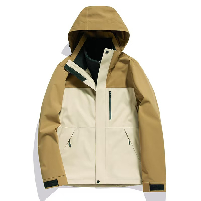 Hombre y mujer 3 en 1 chaqueta impermeable