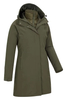 Mujeres 3 en 1 chaqueta impermeable larga