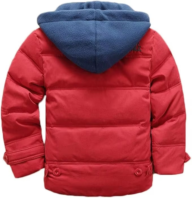 Chaqueta acolchada para niños con capucha