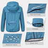 Ciclismo impermeable para mujeres Ciclismo Ligero con capucha con capucha para caminatas al aire libre.