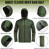 Chaqueta clásica para hombres impermeables para hombres ligeros transpirables y plegables para la caza de pescado Camping Camping