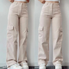 Nuevo tendencia Pantalones de carga Damas Mujer de pantalones casuales con bolsillo