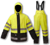 OEM Raincoat impermeable a los hombres y mujeres pesadas para hombres y femeninas de alta visibilidad reflectante chaqueta de impermeable