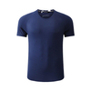 Camisetas de secado rápido de seda para hombres | Manga corta de malla estirada | Ropa deportiva de cuello redondo suelto al por mayor