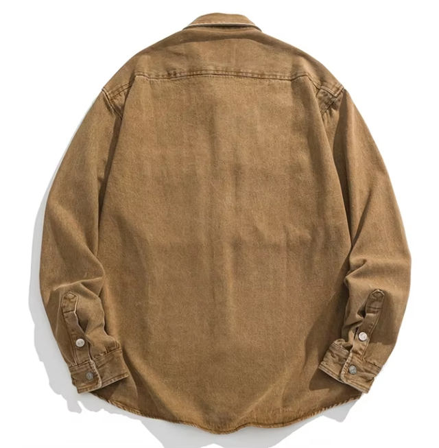 Camisa de algodón vintage casual de hombres para hombres para acampar de pesca de senderismo y otras actividades al aire libre