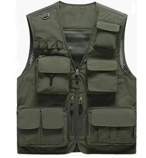 Chaleco multifuncional personalizado Primavera y otoño Fotographor Multi Photographing Fothogle Vest Director de verano