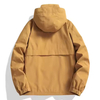 Hombre y mujer 3 en 1 chaqueta impermeable - amarillo terroso