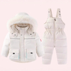 Traje de nieve para niños de esquí y pantalón - caqui