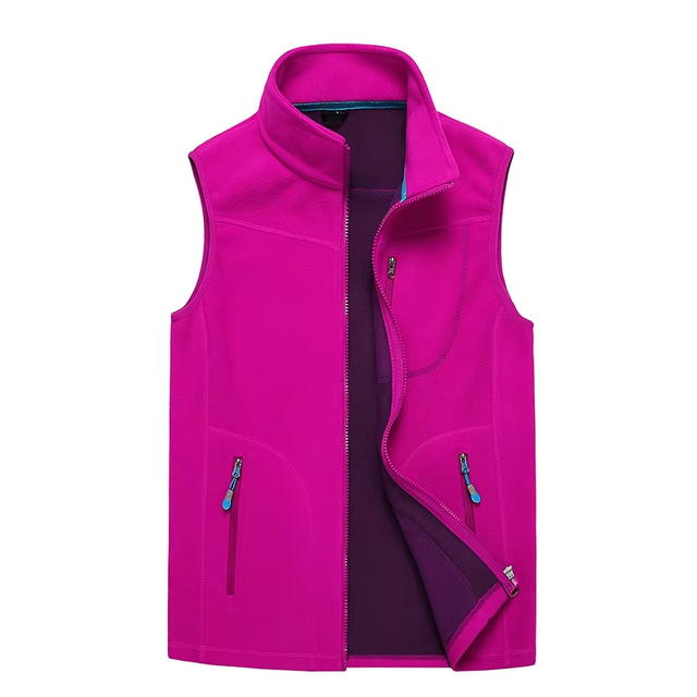 Chaqueta de vellón de luz personalizada Mantenga el trabajo de chaleco de softshell Softshell de senderismo cálido en la primavera para mujeres