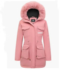 Parka acolchada para mujeres - rosa