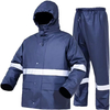 Viento para hombres y pantalones de lluvia de impermeabilidad impermeable con cinta de lluvia con cinta altamente reflectante