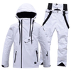 Tray de esquí de ski impermeable para hombres y mujeres de alta calidad chaqueta de snowboard a prueba de snowboard de dos piezas de dos piezas.