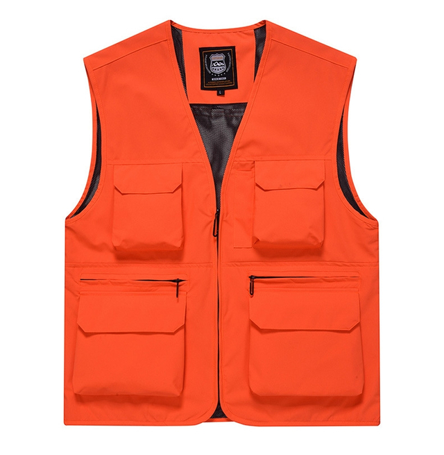 Modelos de explosivos personalizados Vest de carga para hombres Cargo de pesca al aire libre Safari Trabajo de viaje Vestible con bolsillos Vestimador de enfriamiento de verano