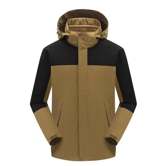 Hombre y mujer 3 en 1 chaqueta - caqui