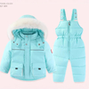 Traje de nieve para niños de esquí y pantalón - caqui