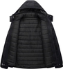 Masculina y mujer 3 en 1 chaqueta impermeable - azul y negro