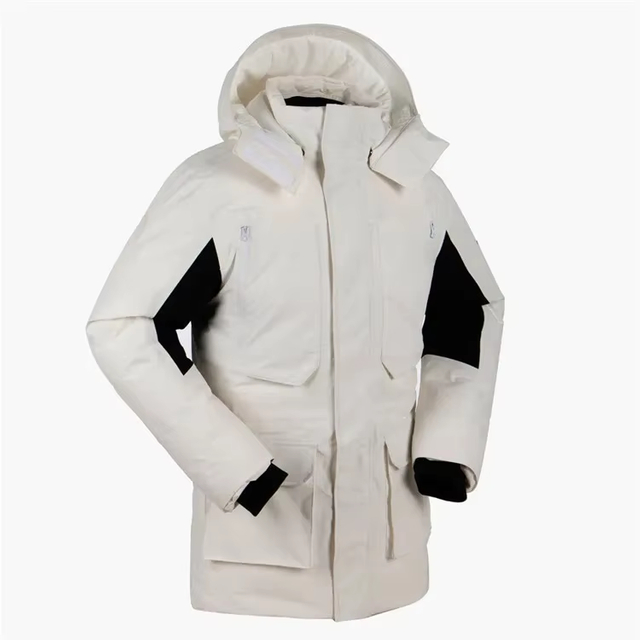Personalización de la personalización del hombre almohadilla de alta calidad parka aislamiento masculino parka chaqueta al aire libre pakka abrigo