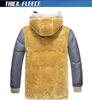 Chaqueta de parka de invierno de moda de moda personalizada con capucha a prueba de agua a prueba de viento en espesor de esquí en espesas