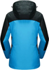 Chaqueta impermeable para mujer 3 en 1 - azul