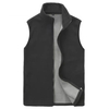 Chaleco de pesca para hombre 100% poliéster sin mangas sin tejido de vellón tejido