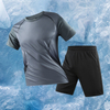Nuevos trajes deportivos para hombres de tendencia con trajes deportivos de dos piezas de bolsillo
