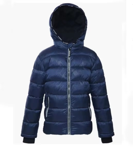 Chaqueta de hojaldre con capucha espesas de los niños con lana cálida forrada para senderismo al aire libre Escuela de viajes de la escuela de nieve Sports