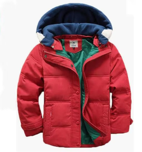 Chaqueta acolchada para niños con capucha