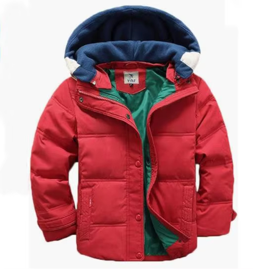 Chaqueta acolchada para niños con capucha