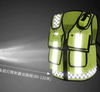Mesh de malla transpirable montar en el tráfico Control de tráfico Patrol Road Seguridad de rescate de emergencia Juicio reflectante