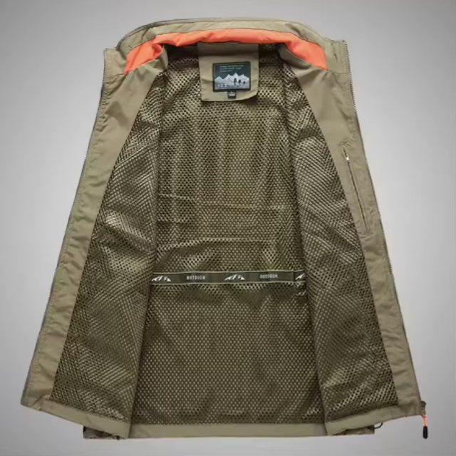 Fotografía al aire libre más vendida al aire libre Chaqueta de chaleco de chaleco para hombres