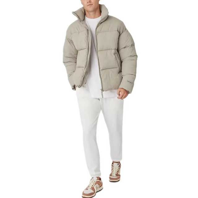 Chaqueta acolchada de hombres personalizados de alta calidad al por mayor con capucha