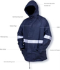 Viento para hombres y pantalones de lluvia de impermeabilidad impermeable con cinta de lluvia con cinta altamente reflectante