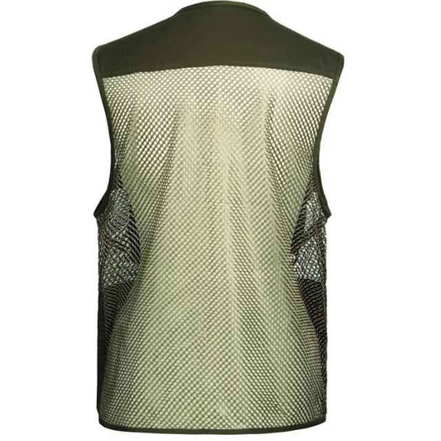 Venta caliente Mesh de verano Fotografía de chaleco de pesca seca rápida