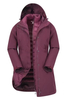 Mujeres 3 en 1 chaqueta impermeable larga