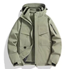 Hombre y mujer 3 en 1 chaqueta impermeable - amarillo terroso