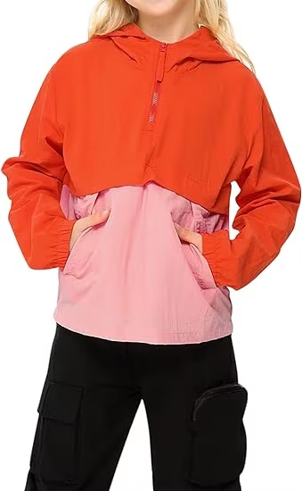 Niñas chicas plegables livianos impermeables con capucha de impermeable tamaño de 3-12 años para acampar en la escuela caminata