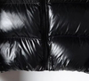 Chaqueta con capucha acolchada brillante para mujer