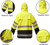 OEM Raincoat impermeable a los hombres y mujeres pesadas para hombres y femeninas de alta visibilidad reflectante chaqueta de impermeable