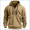 Half zip sudadera con capucha para hombres