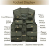 Chaleco multifuncional personalizado Primavera y otoño Fotographor Multi Photographing Fothogle Vest Director de verano