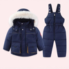 Traje de nieve para niños de esquí y pantalón - caqui