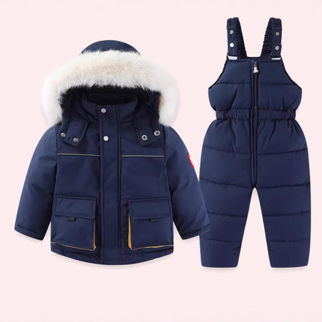 Traje de nieve para niños de esquí y pantalón - caqui